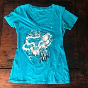 FOX Riders Co T-Shirt V-Neck Size M